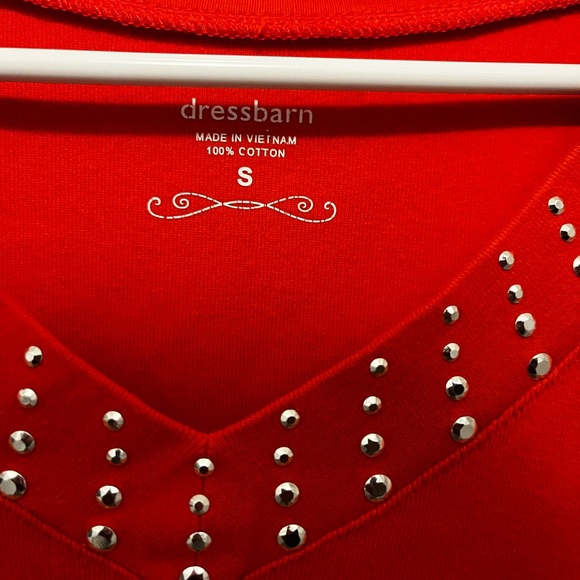 Dress Barn Short Sleeve Women’s Top - Like New Size Small - Picture 4 of 5